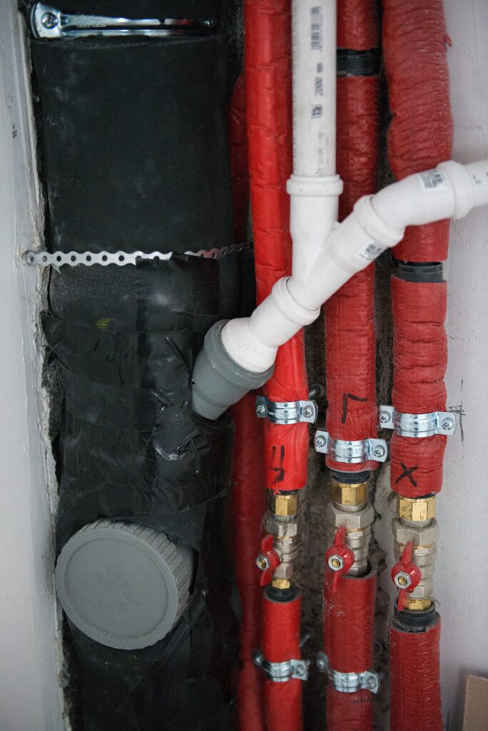 water piping system install